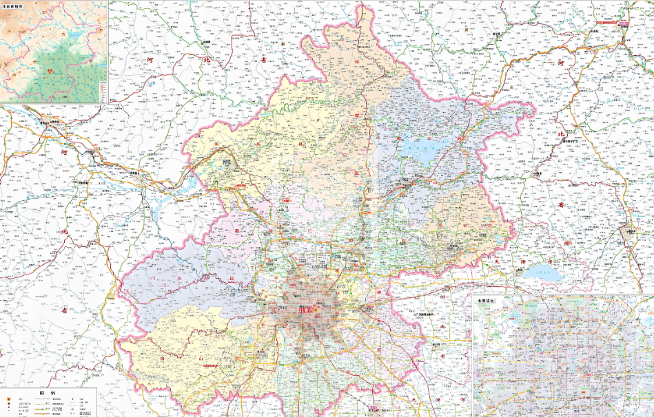 新版北京市行政区域界线基础地理底图发布